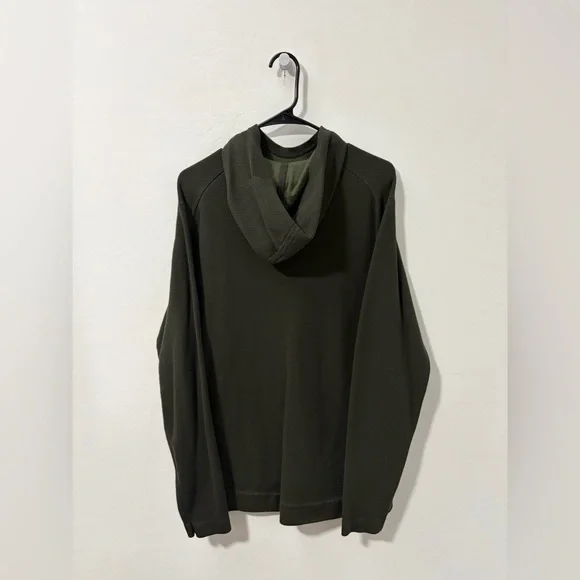 Lululemon Cascade Coast Hoodie Men's Medium Soft Performance Dark Olive - Picture 6 of 9